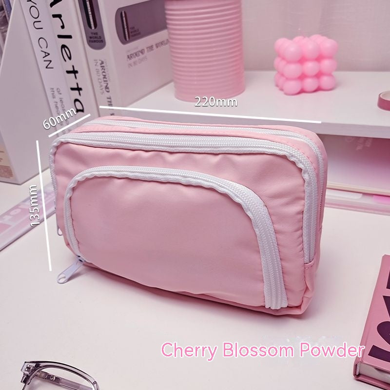 Astuccio portapenne di grande capacità, borsa portaoggetti portatile