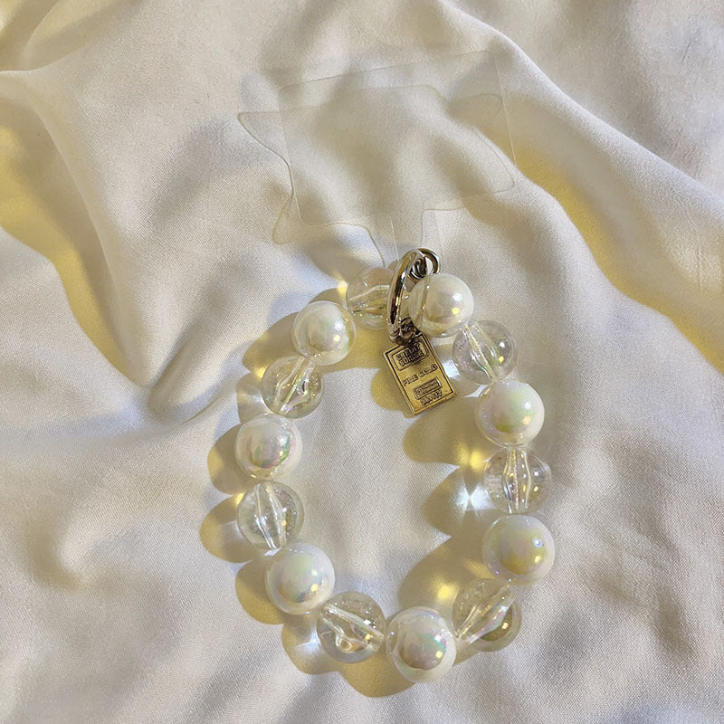 Custodia universale per telefono con cordino a catena con perline grandi della serie String Color