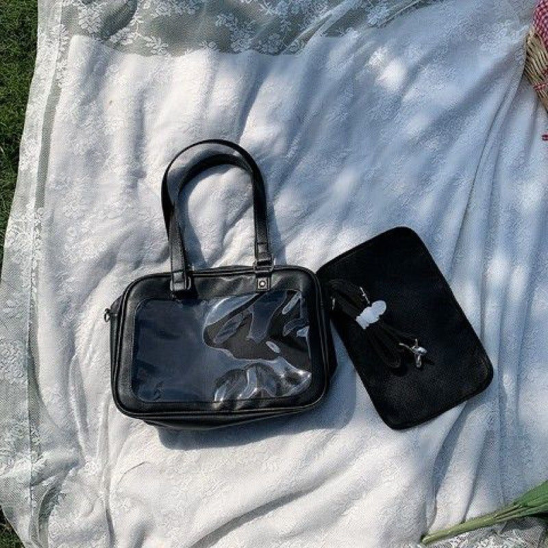 Transparent Badge Cartoon Backpack