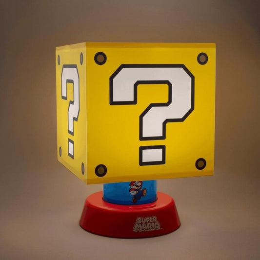 Paladone Lampada Da Tavolo Nintendo Super Mario Question Mark Icon Luce Light