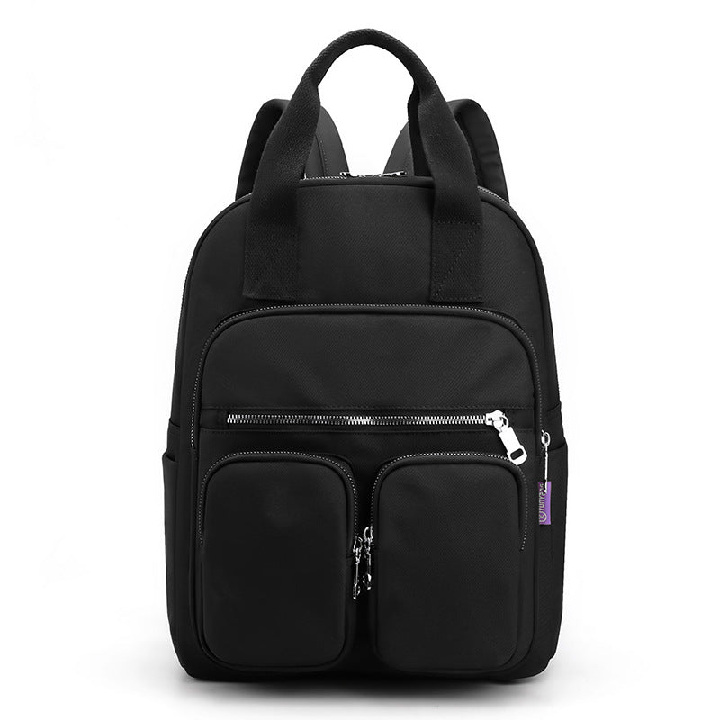 Women's Fashion Large Capacity Multi-pocket Nylon Cloth Backpack