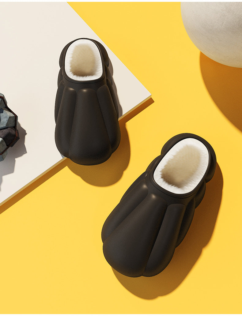 Couple Personality Baotou Pumpkin Cotton Slippers