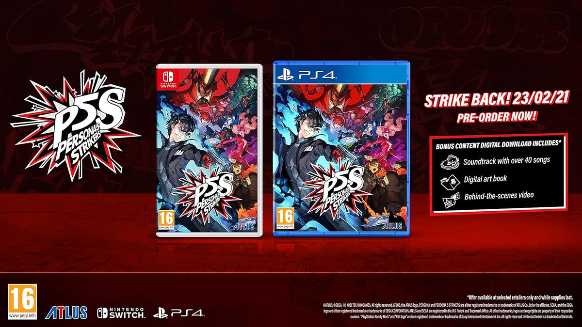 Persona 5 Strikers PS4 Video Game Italian Playstation 4 New Sealed Game
