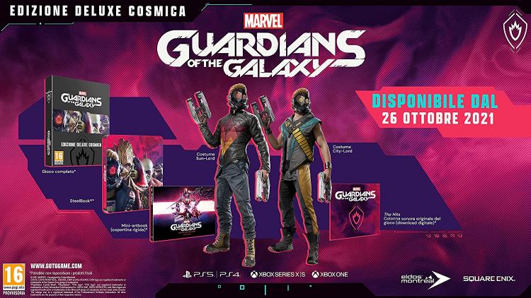 Marvel's Guardians Of The Galaxy Cosmic Deluxe Edition PS4 Italian Video Game