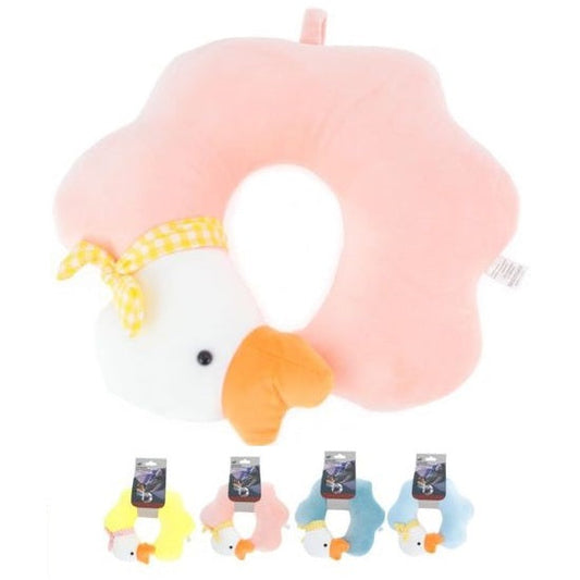 Cuscino Da Viaggio Collo Cervicale In Tessuto Memory Foam Relax Auto Treno Aereo 94978