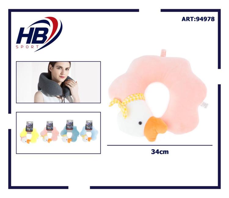 Cuscino Da Viaggio Collo Cervicale In Tessuto Memory Foam Relax Auto Treno Aereo 94978