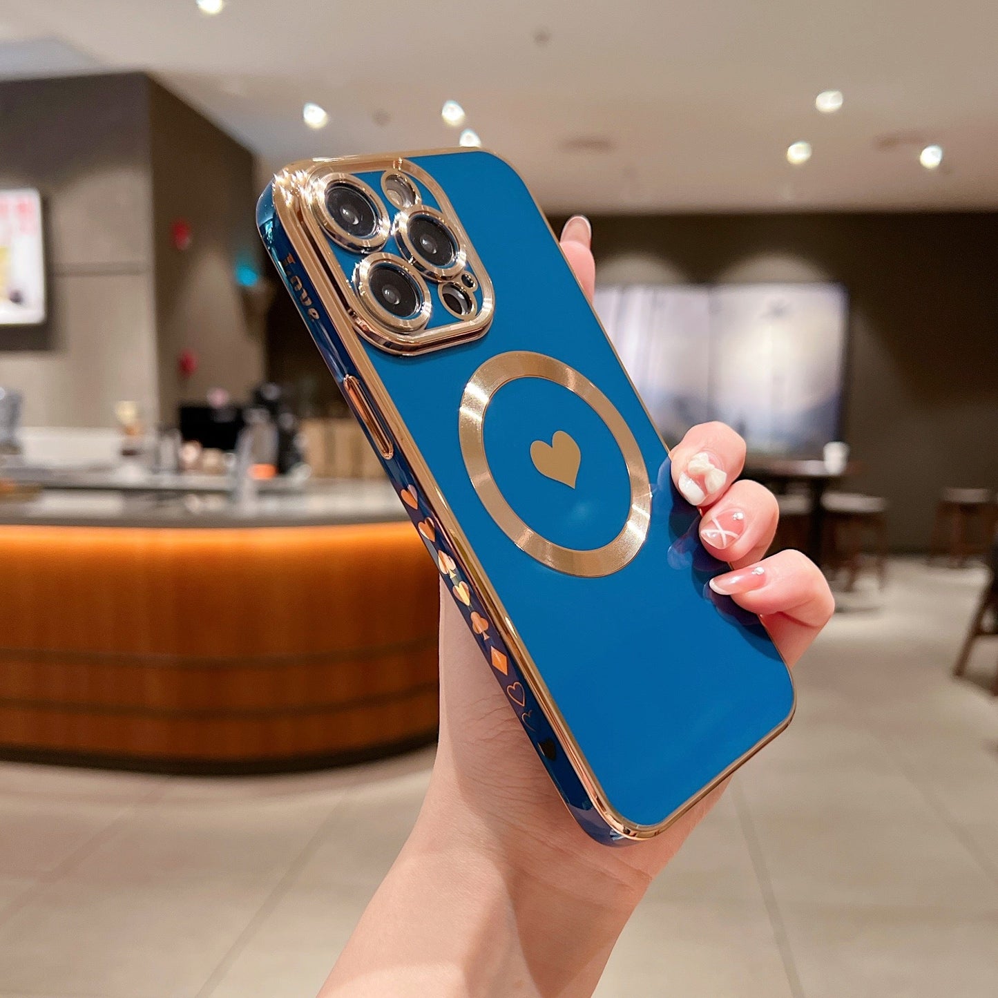 YUSHISTONE Caring Lady Magnetic Phone Case Suitable For IPhone15promax/15pro/ 14promax/13/14/12promax Soft Side Back Cover Lens Protection Phone Case