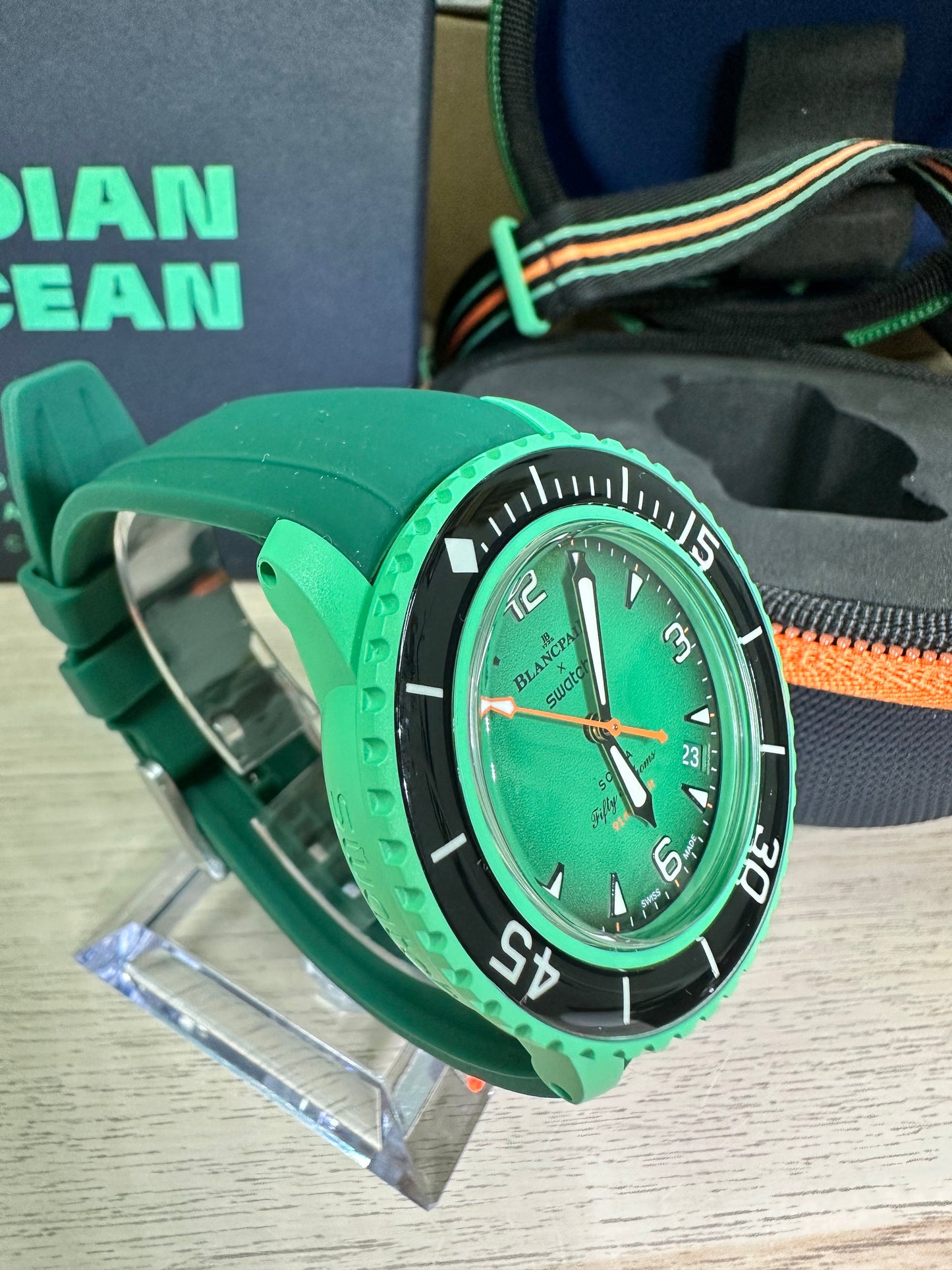 Cinturini BLANC in silicone da 22mm (Es. BlancpainxSwatch)