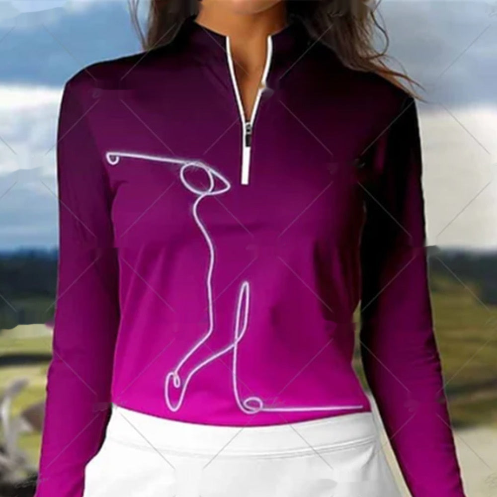 Golf Long Sleeve Quick-drying Breathable Cooldry Tennis Top