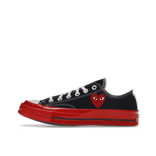 Converse Chuck Taylor All Star 70 Ox CDG PLAY Black Red Midsole