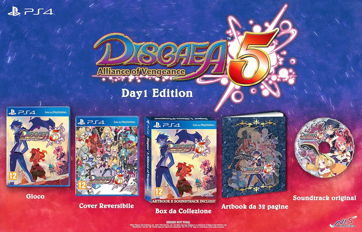 Disgaea 5: Alliance Of Vengeance Launch Edition Ps4 Gioco Eu Playstation 4