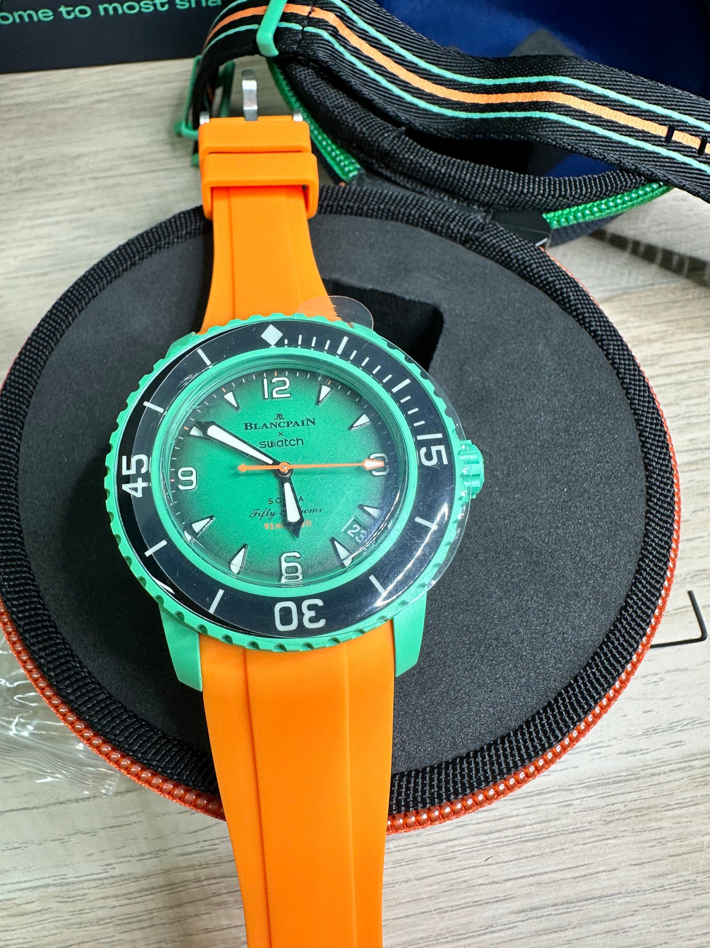 Cinturini BLANC in silicone da 22mm (Es. BlancpainxSwatch)