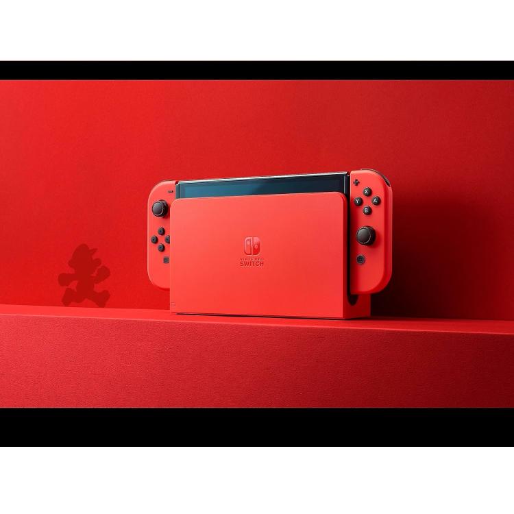 Nintendo Switch Oled Red Rossa Mario Special Edition Console Ita 2 Anni Garanzia