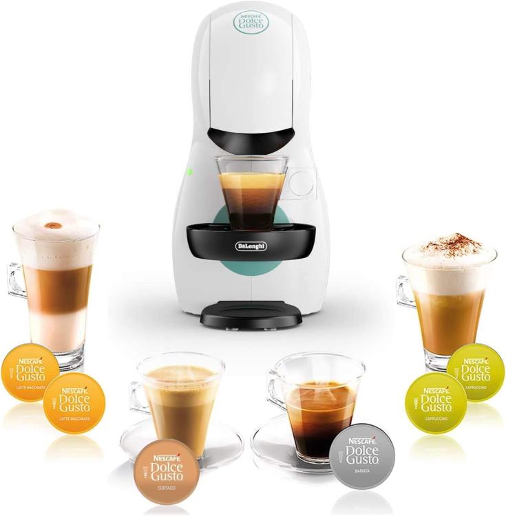 Nescafe Dolce Gusto De'Longhi Piccolo Xs Macchina Caffè Espresso Capsula Bianco