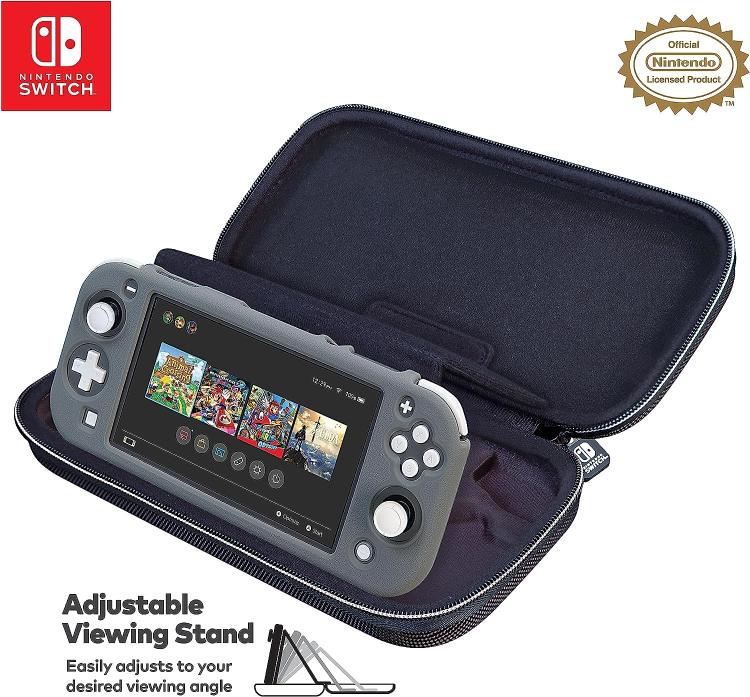 Nintendo Switch Deluxe Travel Case Custodia Metallic Silver Compatib. Oled/Lite