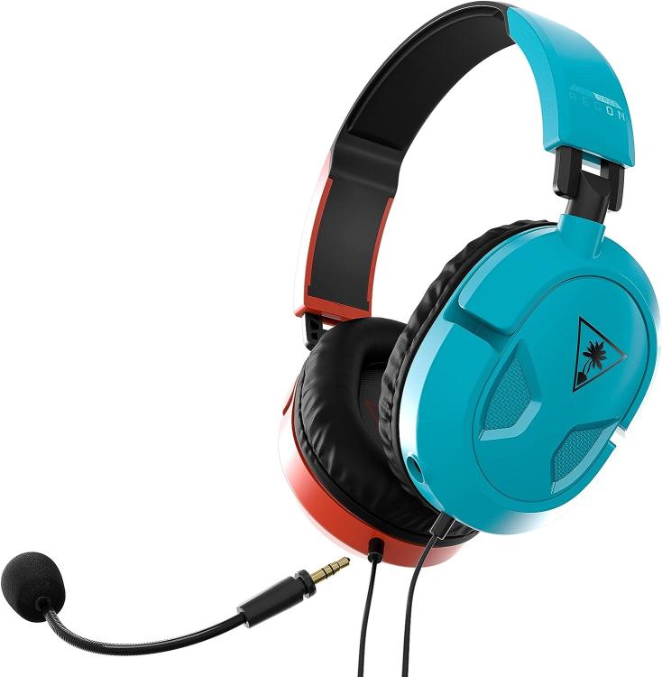 Turtle Beach Cuffie Gaming Recon 50 Nintendo Switch Neon Red/Blue Wired Gioco