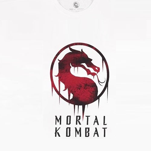 DIFUZED - T-SHIRT: MORTAL KOMBAT (L) MAGLIA LOGO VIDEOGAMES VIDEOGIOCO PS4 PS5