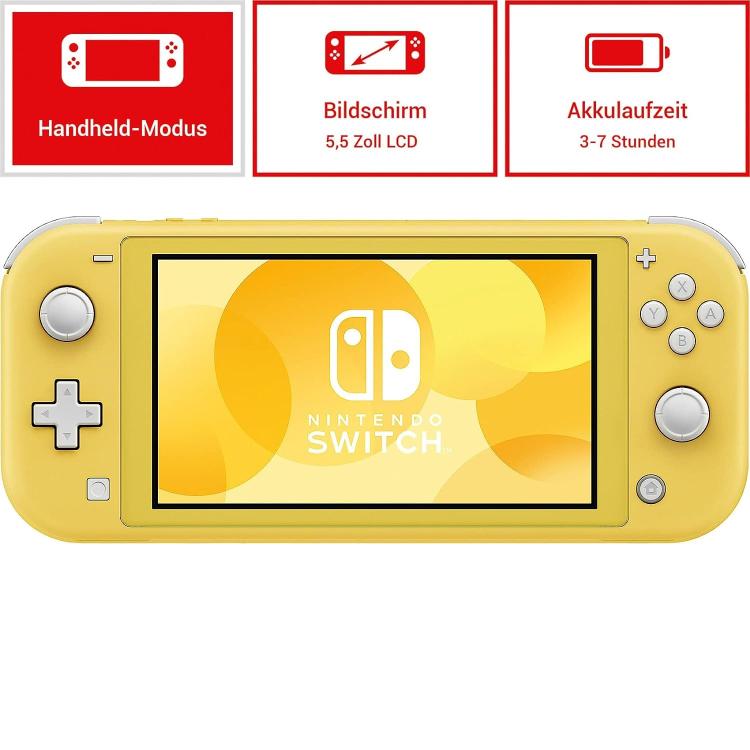 Nintendo Switch Lite Console Portatile Versione 5,5" 32Gb Italia Yellow (Giallo)