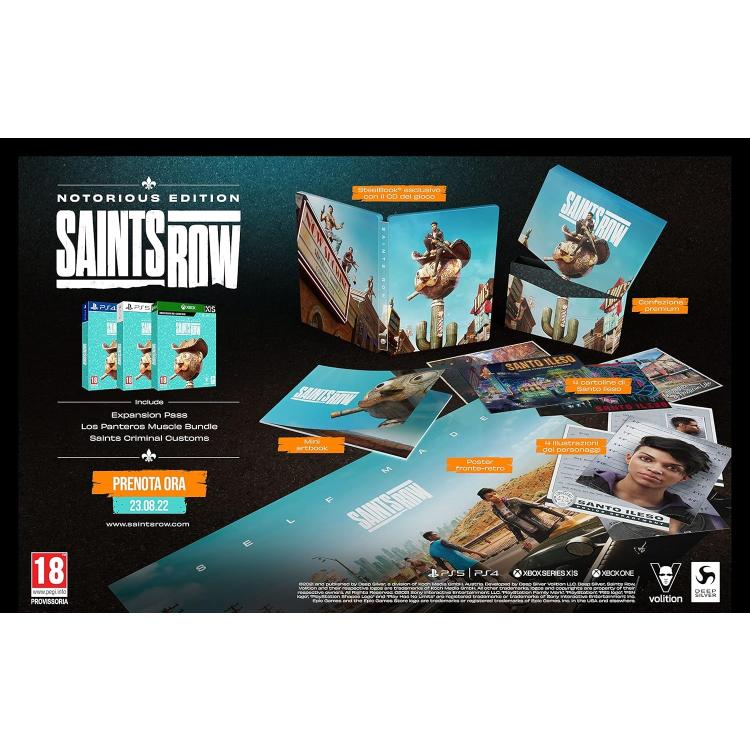 Saints Row: Notorious Edition (Steelbook) PS4 - PlayStation 4 Video Game PAL Italian