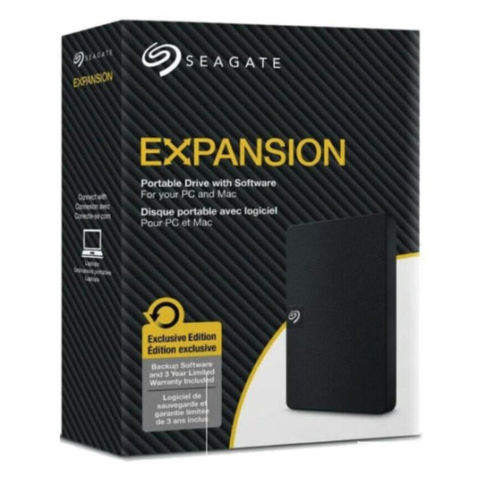 Seagate Expansion External Hard Drive 2TB HDD 2.5" USB 3.0 for PC Mac Notebook PS5