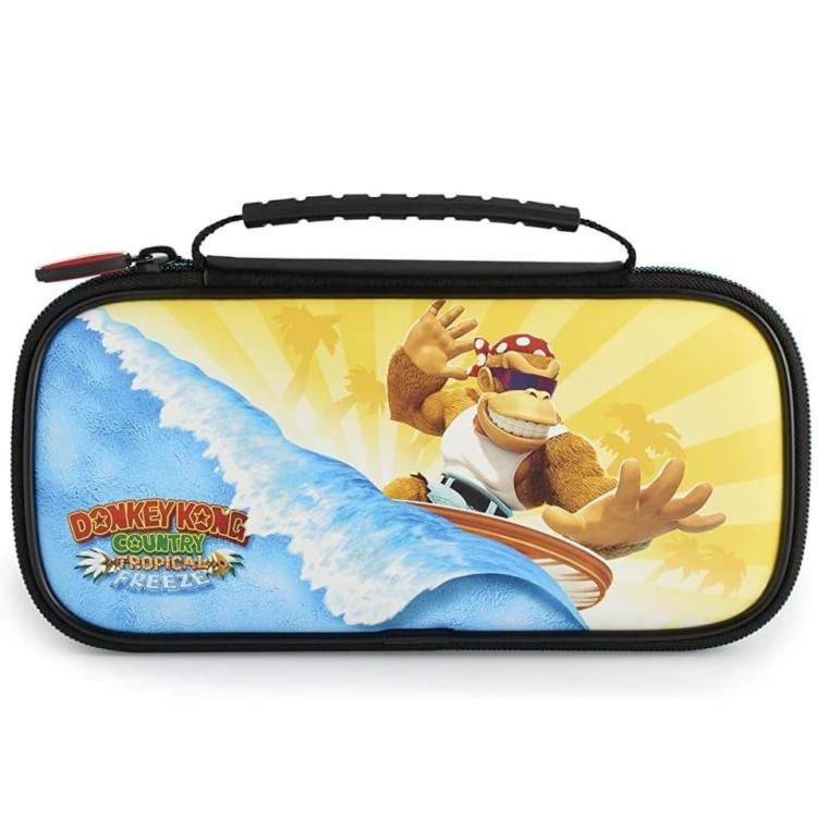 Nintendo Switch Deluxe Travel Case Custodia Donkey Kong Contry T Comp. Oled/Lite