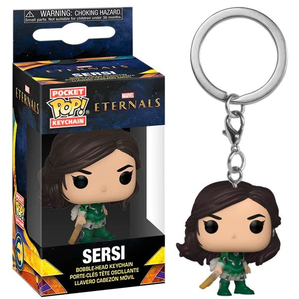 Funko Pop! Keychain Marvel - The Eternals (Sersi) Pocket Portachiavi Disney Plus