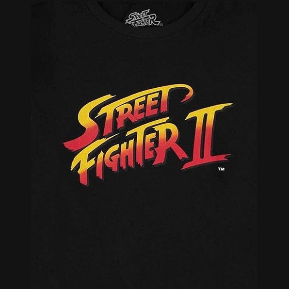 DIFUZED - T-SHIRT: STREET FIGHTER II (S) LOGO GAME VIDEOGAMES VIDEOGIOCO PS4 PS5