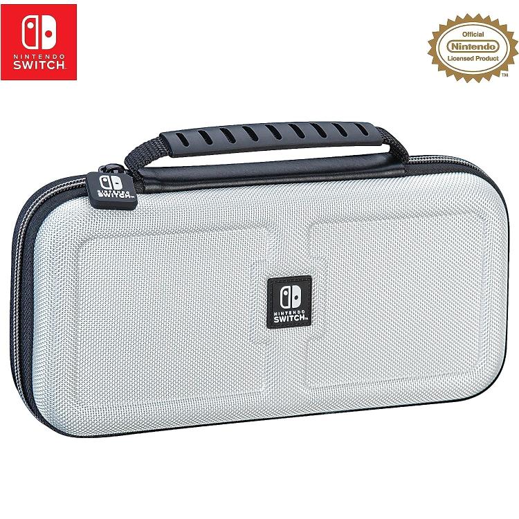 Nintendo Switch Deluxe Travel Case Custodia Metallic Silver Compatib. Oled/Lite