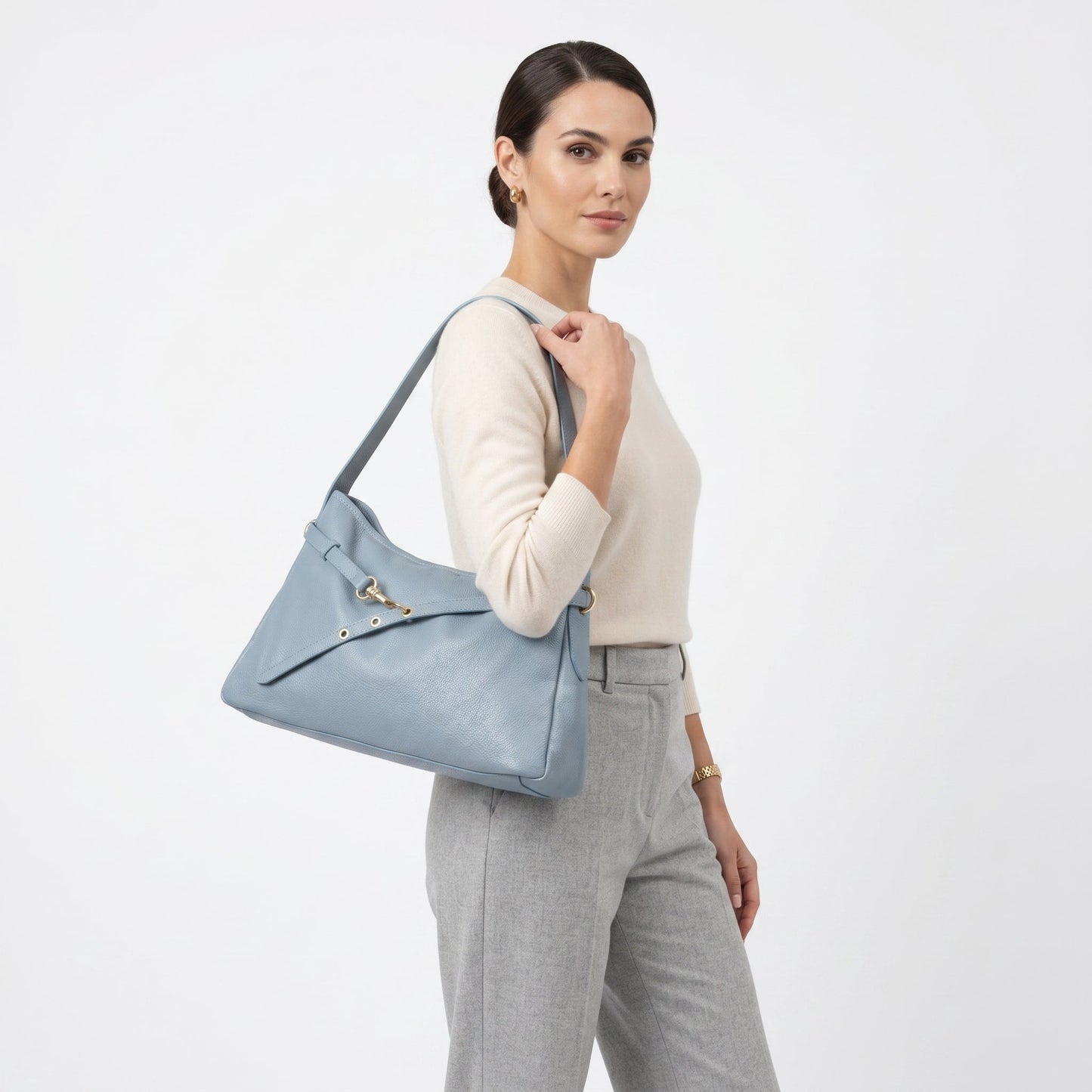Allicia Borsa a Tracolla in Vera Pelle Made in Italy