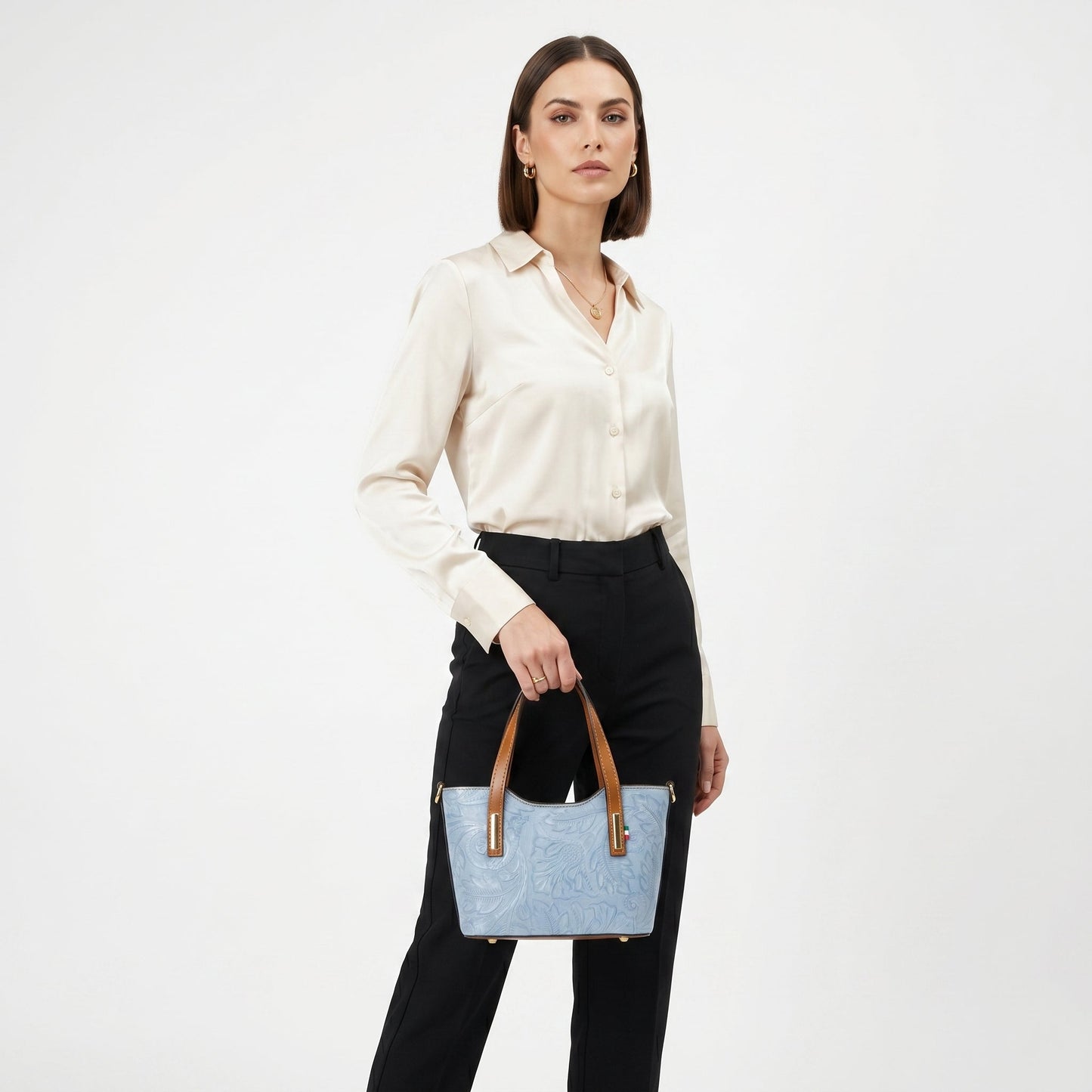 Ark Borsa a Tracolla in Vera Pelle con Design Minimalista