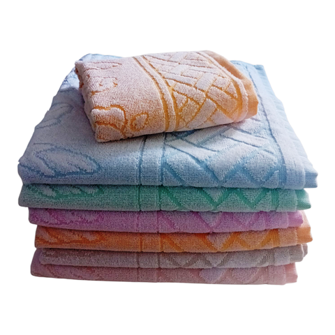 Set 6+6 Asciugamani Jacquard in Cotone Egiziano – Fiori o Cashmere