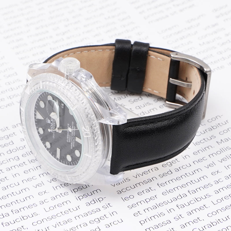 Cinturini PELLE IMBOTTITA di qualità per Omega x Swatch