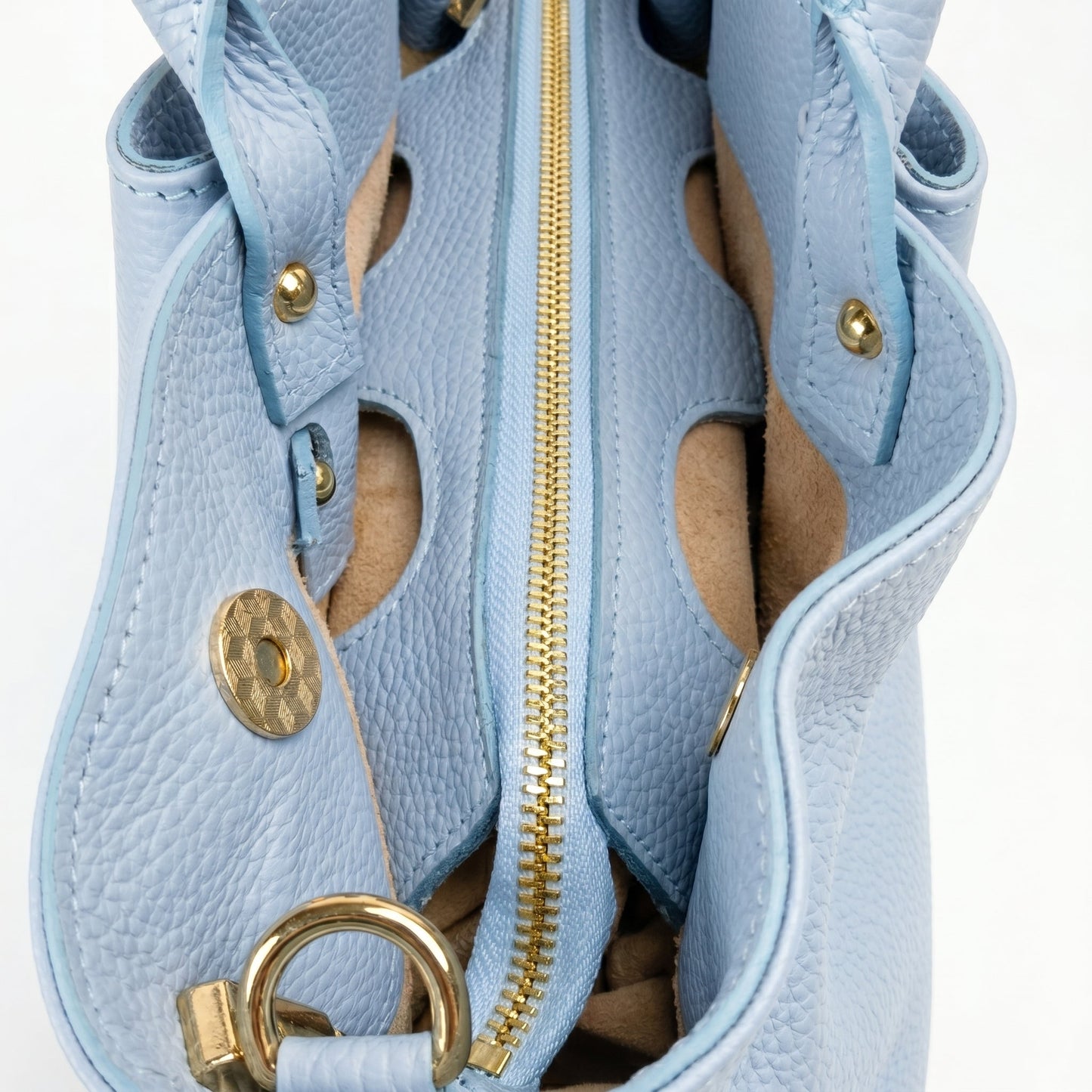 Azura Borsa Tote con Manico Superiore in Vera Pelle Made in Italy