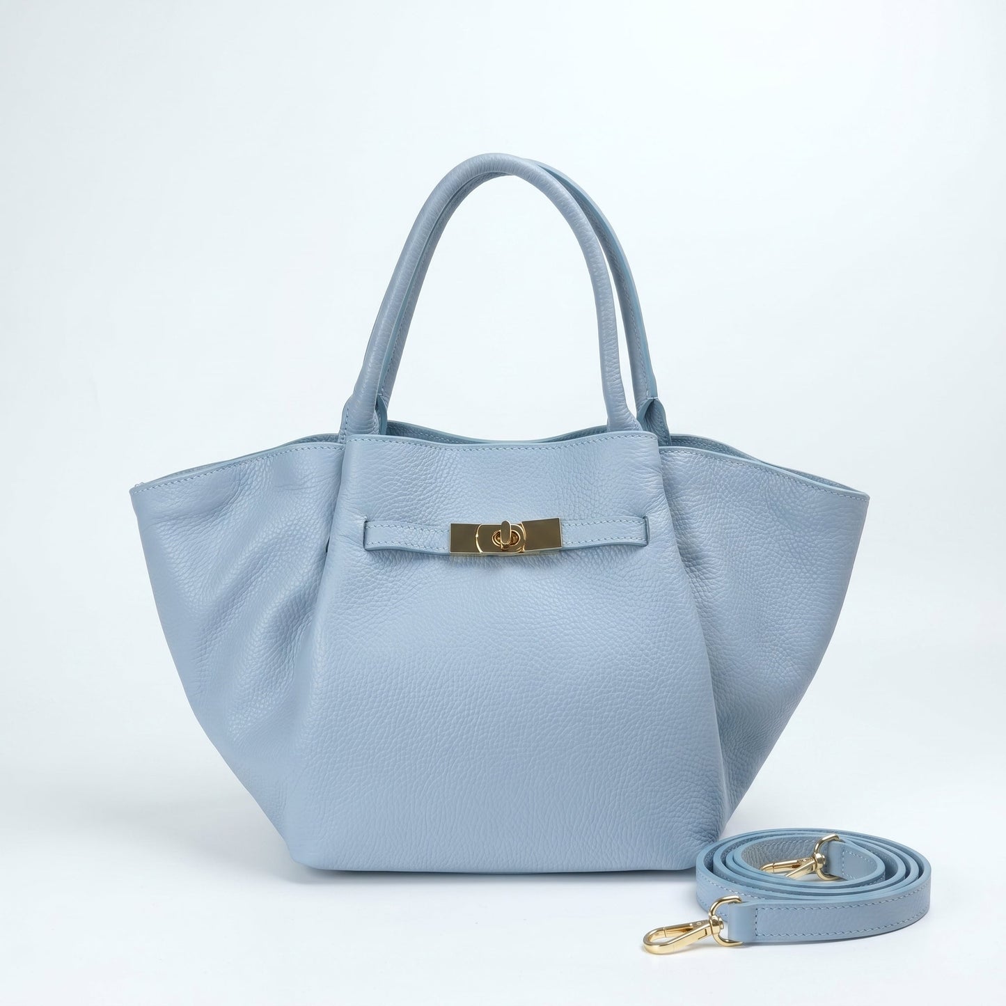Azura Borsa Tote con Manico Superiore in Vera Pelle Made in Italy