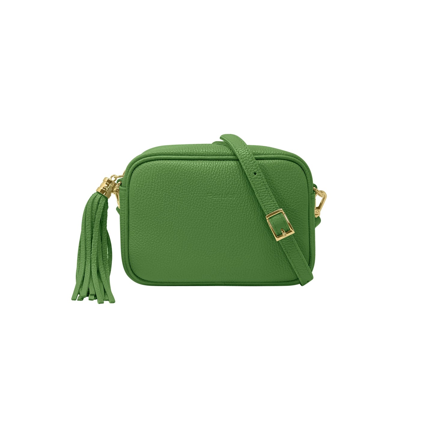 Borsa Donna a Tracolla Verde Brillante, In Vera Pelle, Made in Italy, Anastasia