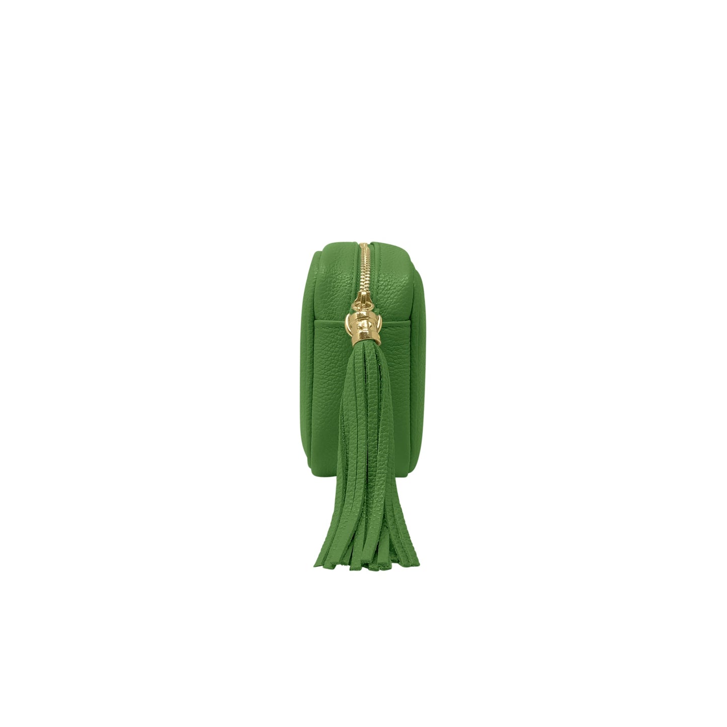 Borsa Donna a Tracolla Verde Brillante, In Vera Pelle, Made in Italy, Anastasia