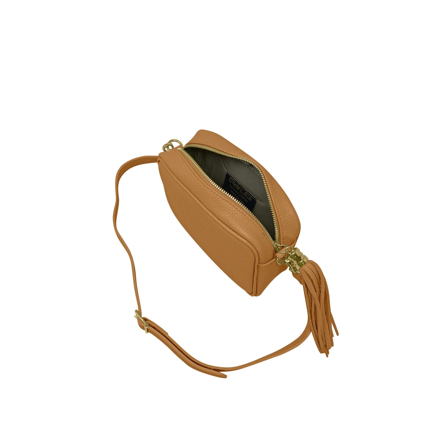 Borsa Donna a Tracolla Cuoio Marrone, In Vera Pelle, Made in Italy, Anastasia