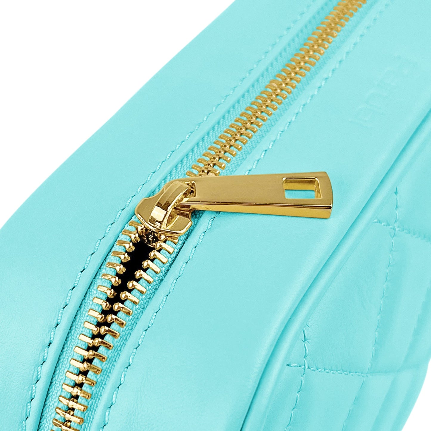 Borsa Donna a Tracolla Trapuntata Acquamarina, In Vera Pelle, Made in Italy, Nora