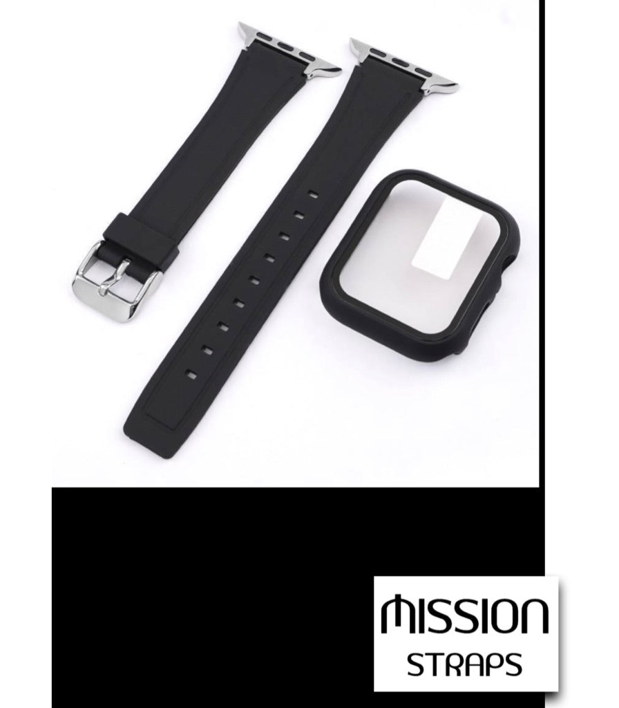 Cinturini + Copri Cassa di SILICONE per Apple Watch