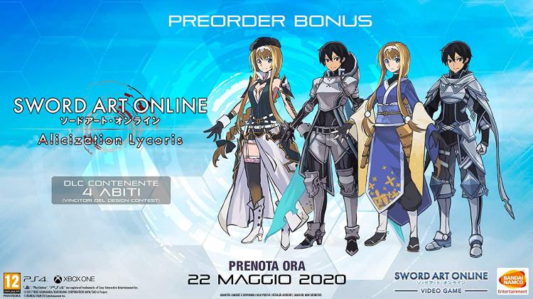 Sword Art Online - Alicization Lycoris PS4 Video Game PlayStation 4 Italian EU