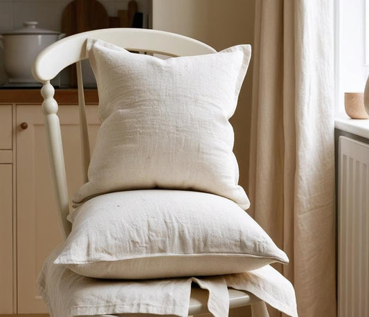 Cuscino Arredo in Cotone – Bianco Latte | Collezione Laguna