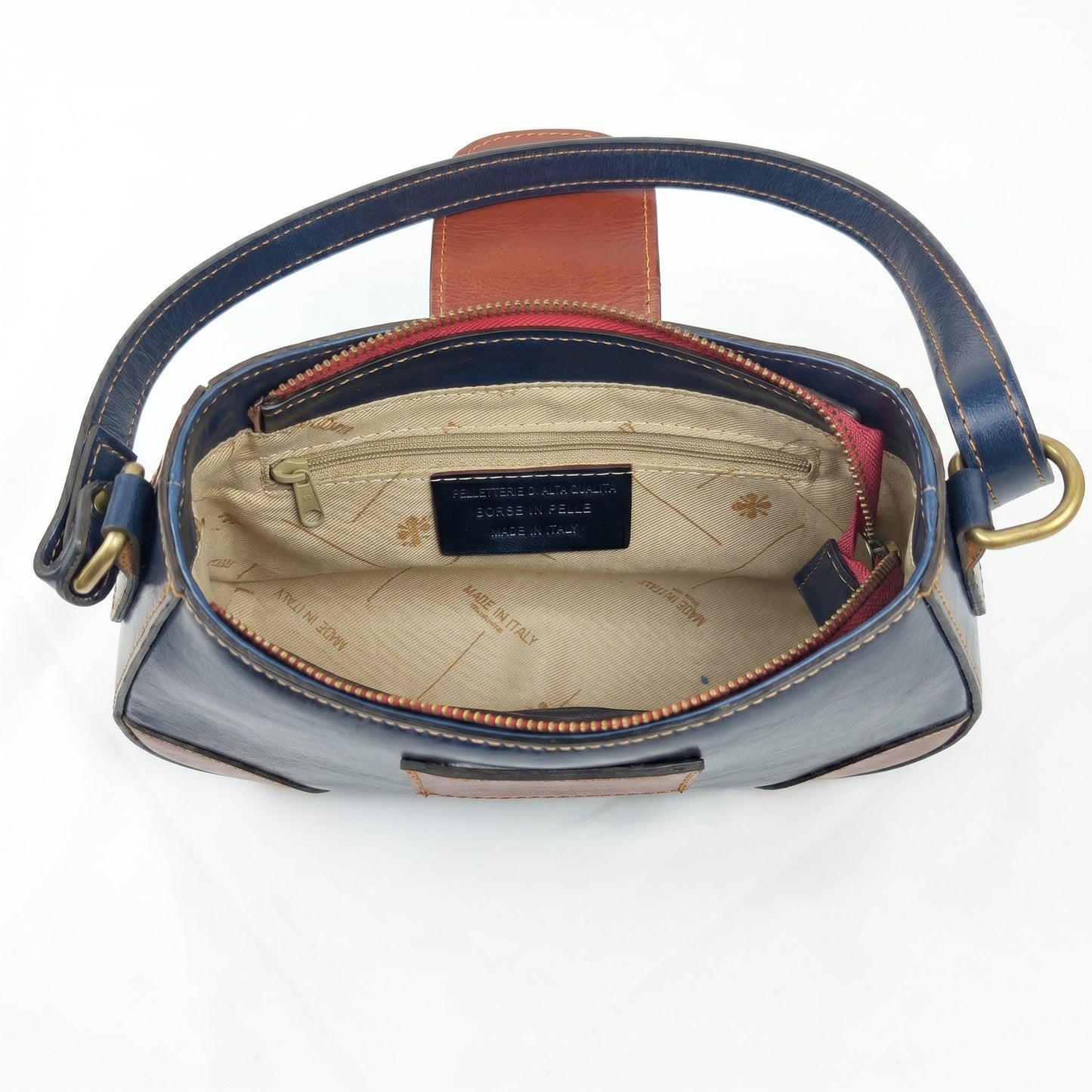 Borsa Aurora a Tracolla in Vera Pelle Italiana