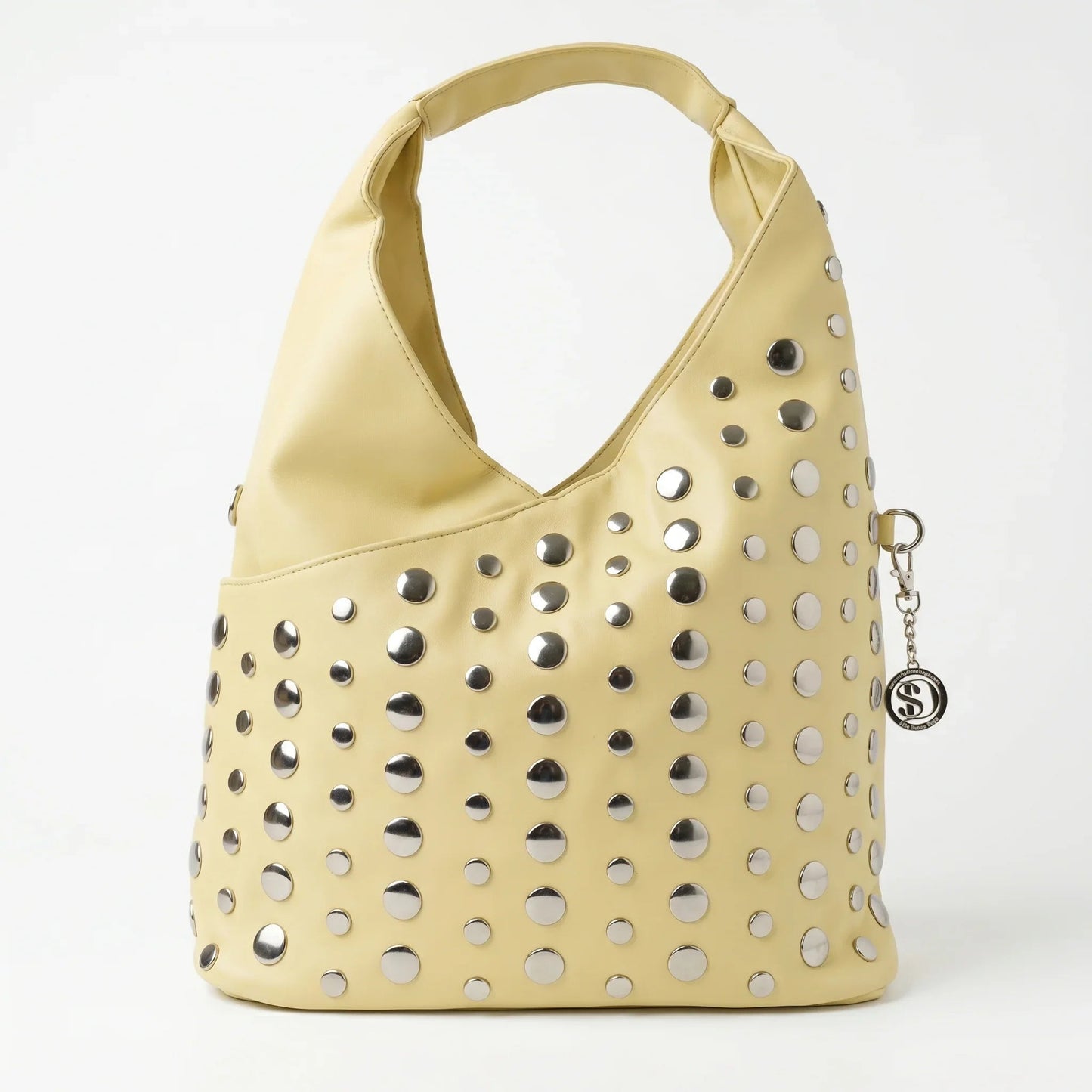 Borsa Grande Silver Dot in Ecopelle con Tracolla Regolabile