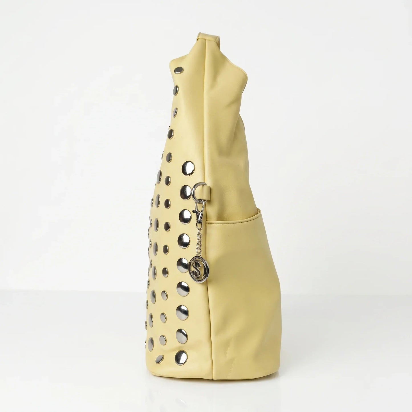 Borsa Grande Silver Dot in Ecopelle con Tracolla Regolabile
