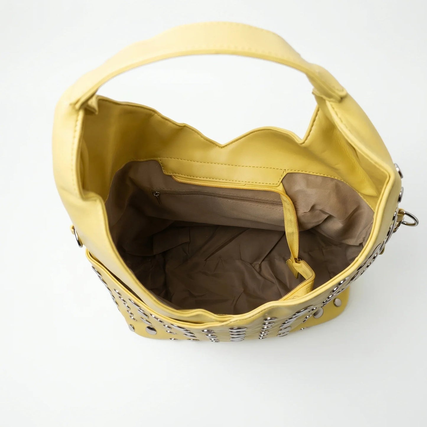 Borsa Grande Silver Dot in Ecopelle con Tracolla Regolabile