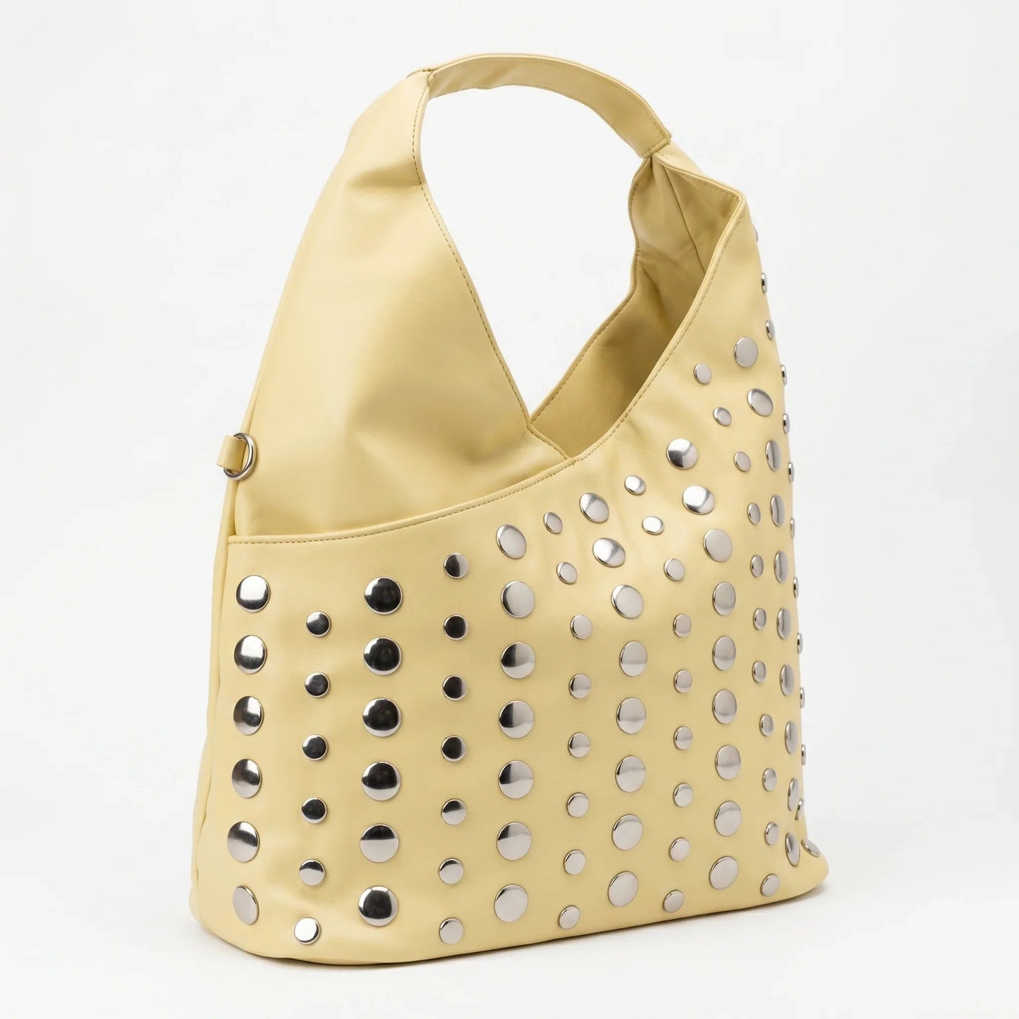 Borsa Grande Silver Dot in Ecopelle con Tracolla Regolabile