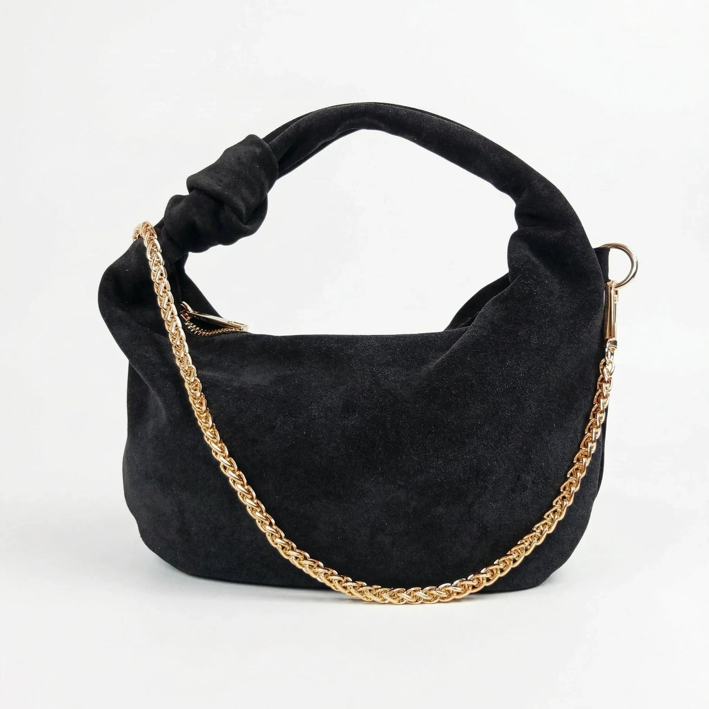Suede hobo shoulder bag MS-6586