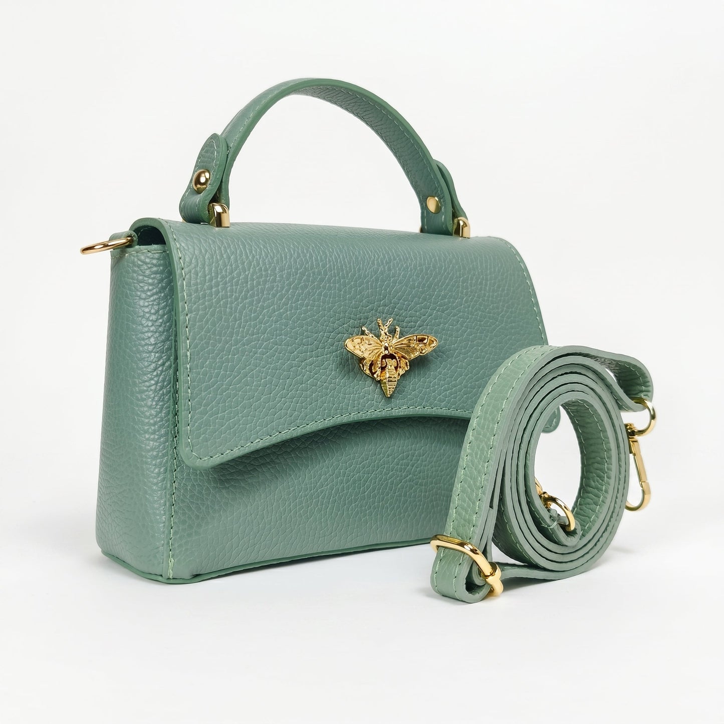 Borsa Mini a Farfalla in Vera Pelle Made in Italy