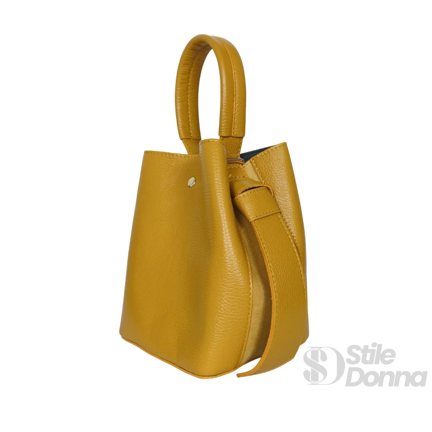 Italian Leather Bucket Bag MS-3265