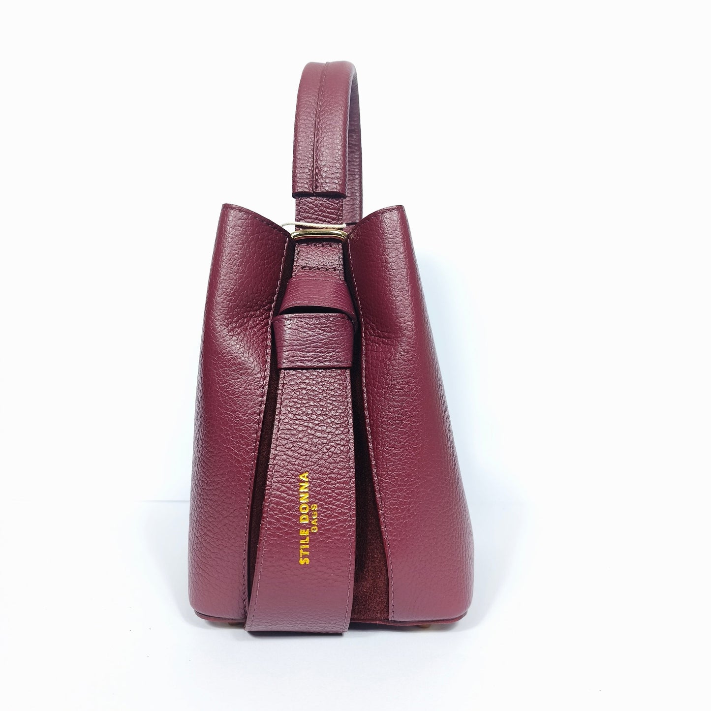 Italian Leather Bucket Bag MS-3265